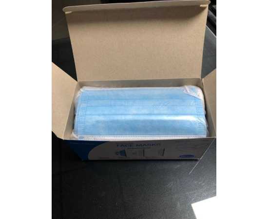 Haan + Haan Regular 50 Pc’s Protective 3 Layer Disposible Mask With Melt-blown Filter - Sgs Approved (Bfe>95%) – 75 GSM