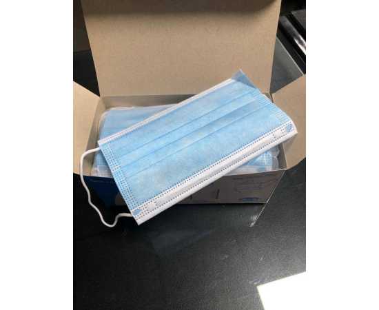 Haan + Haan Regular 50 Pc’s Protective 3 Layer Disposible Mask With Melt-blown Filter - Sgs Approved (Bfe>95%) – 75 GSM