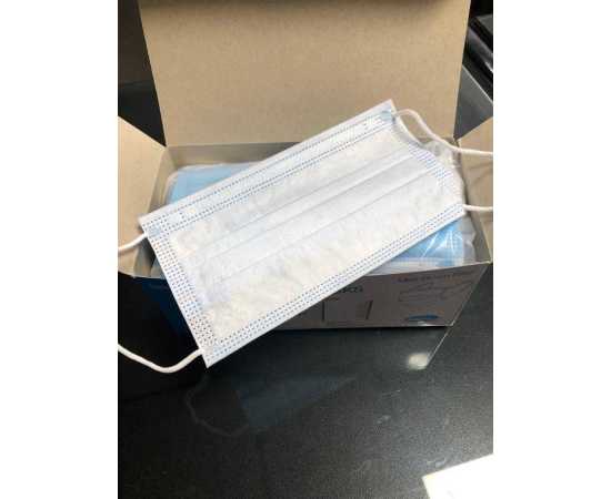 Haan + Haan Regular 50 Pc’s Protective 3 Layer Disposible Mask With Melt-blown Filter - Sgs Approved (Bfe>95%) – 75 GSM