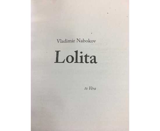 Lolita By Vladimir Nabokov - Book