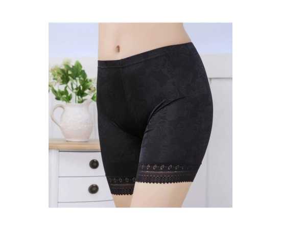 Women Lace Safety Short Pants Black
