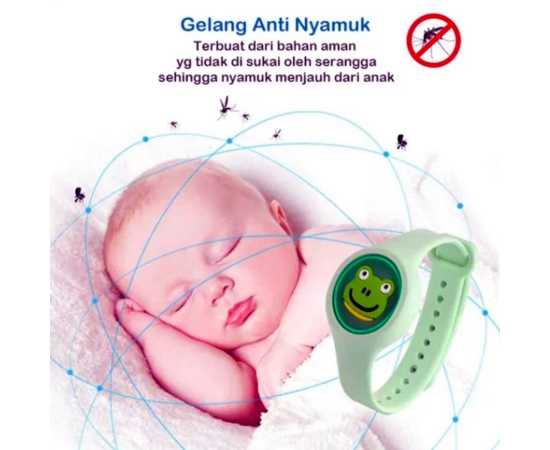 Mosquito Repellent Bracelet LED Watch Green Mosquito Repellent Bracelet LED Watch Green