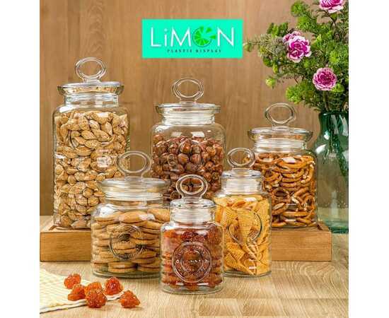 Buy rustic glass jar size 4 .1954 at best price in Pakistan | Limon Kitchen  Ware