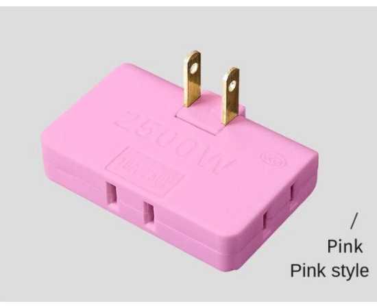 3 In 1 Extension Power Adapter Rotatable Plug Socket Converter 2500W