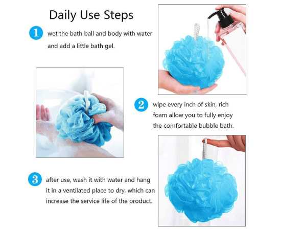 2 Bath Shower Brush Body Wash Scrubber
