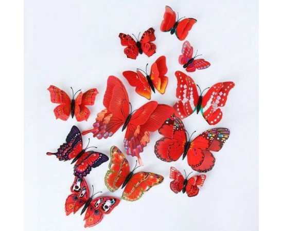 24 PCS 3D Butterfly Wall Stickers For Decoration