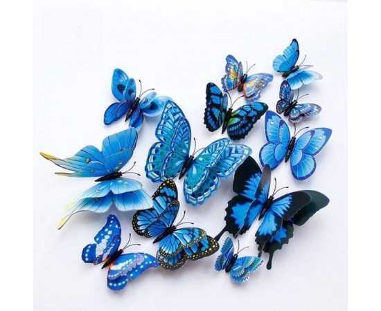 24 PCS 3D Butterfly Wall Stickers For Decoration