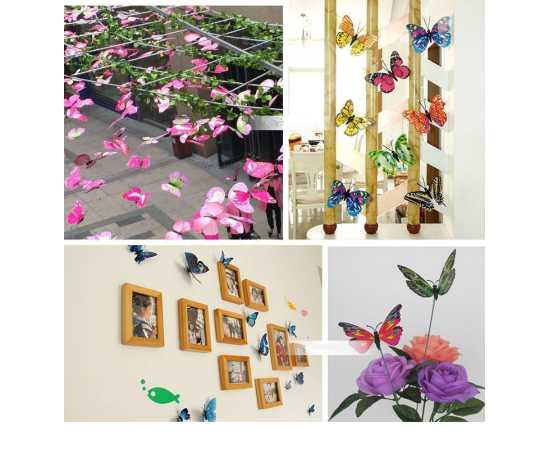 24 PCS 3D Butterfly Wall Stickers For Decoration