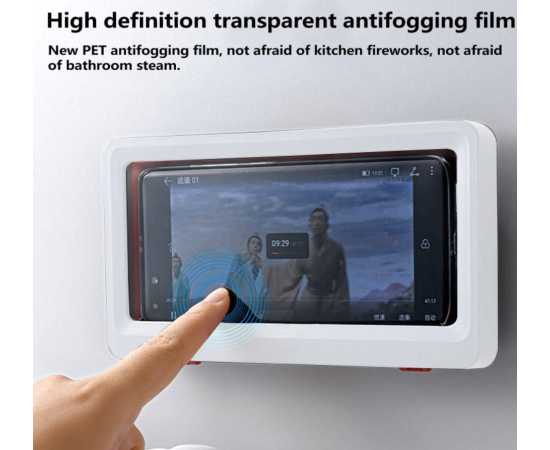 Bathroom Toilet Wall Mounted Mobile Phone Holder 6.8 Inch