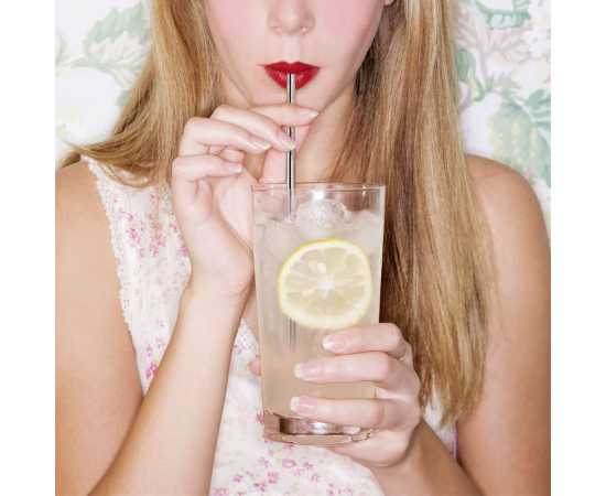 Straight Reusable Drinking Straws For Milkshake Drinks - Pack Of 5