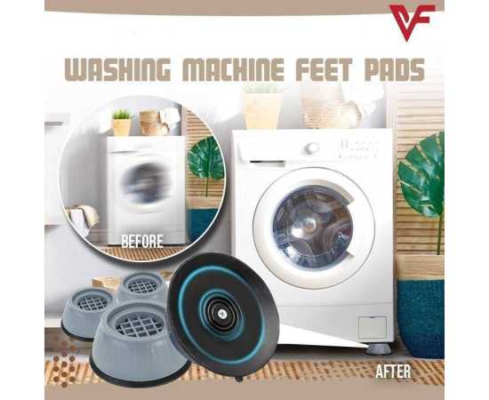 4 PCS Washing Machine Floor Mat Elasticity Earth Protectors
