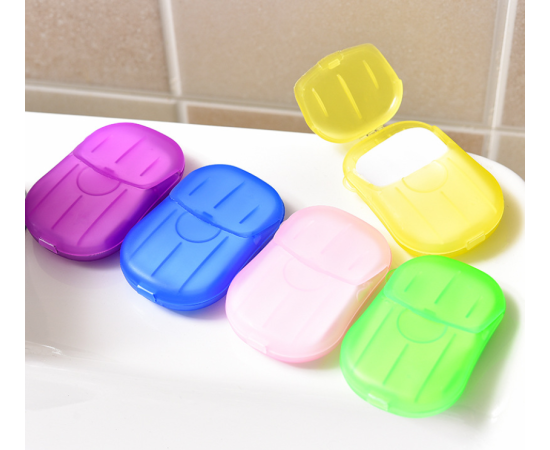 Outdoor Travel Mini Paper Soap Paper For Washing Hand - 20 PCS