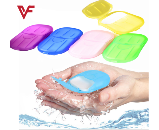 Outdoor Travel Mini Paper Soap Paper For Washing Hand - 20 PCS