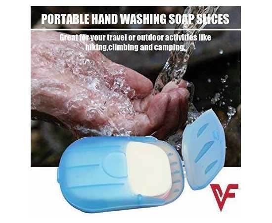 Outdoor Travel Mini Paper Soap Paper For Washing Hand - 20 PCS