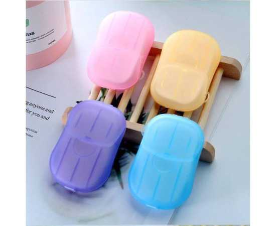 Outdoor Travel Mini Paper Soap Paper For Washing Hand - 20 PCS