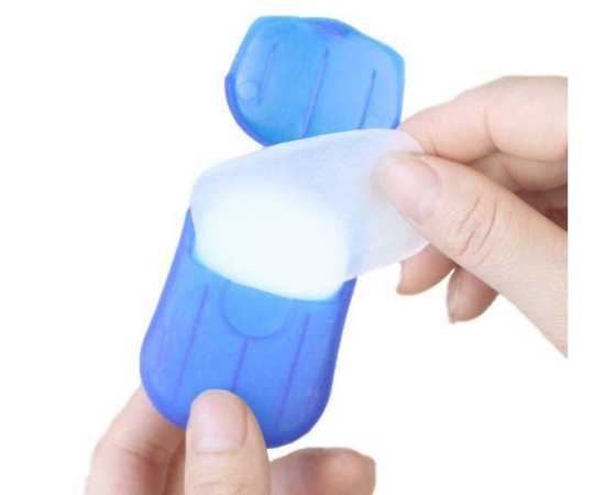 Outdoor Travel Mini Paper Soap Paper For Washing Hand - 20 PCS
