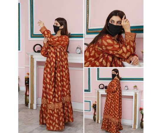 Boat Neckline Paper Cotton Fabric Long Sleeves Stylish Jalabiya Dress Boat Neckline Paper Cotton Fabric Long Sleeves Stylish Jalabiya Dress