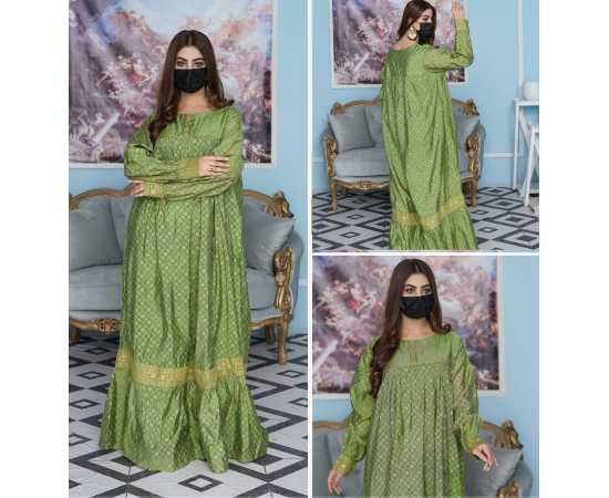 Boat Neckline Paper Cotton Fabric Long Sleeves Stylish Jalabiya Dress Boat Neckline Paper Cotton Fabric Long Sleeves Stylish Jalabiya Dress