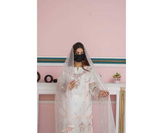 Exquisite 3-Piece Set with Embroidery and Lace Viscose Trouser Exquisite 3-Piece Set with Embroidery and Lace Viscose Trouser