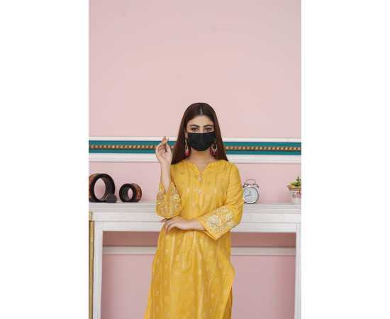 Boat Neckline with V-cut Jacquard Embroidered Sleeves 2-Piece Dress Boat Neckline with V-cut Jacquard Embroidered Sleeves 2-Piece Dress