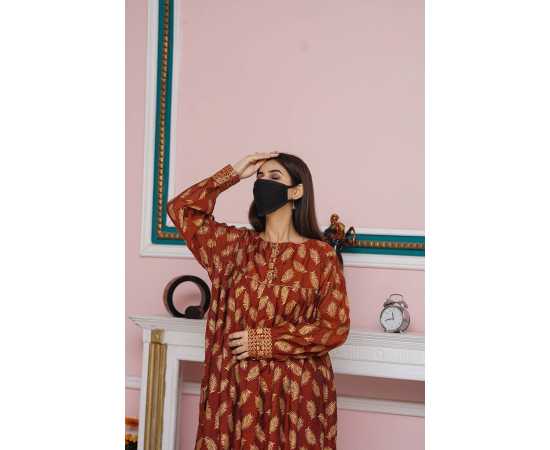 Boat Neckline Paper Cotton Fabric Long Sleeves Stylish Jalabiya Dress Boat Neckline Paper Cotton Fabric Long Sleeves Stylish Jalabiya Dress