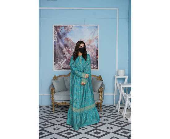 Boat Neckline Paper Cotton Fabric Long Sleeves Stylish Jalabiya Dress Boat Neckline Paper Cotton Fabric Long Sleeves Stylish Jalabiya Dress