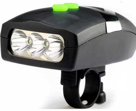 Led Headlight For Bicycle With Horn