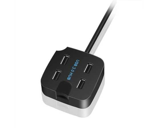 Usb 3.0 Hi-Speed 4 Ports Hub With Phone Holder