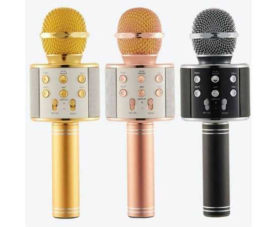WS-858 Bluetooth Wireless Handheld Karaoke Mini Micophone