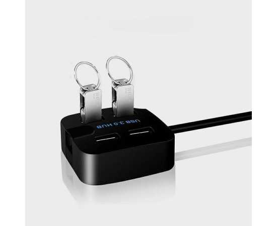 Usb 3.0 Hi-Speed 4 Ports Hub With Phone Holder