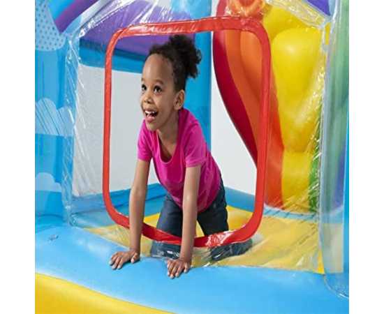 Colorful Bestway Hot Air Inflatable Bouncer Toy For Kids - Dimension: 175 X 173 X 137 Cm