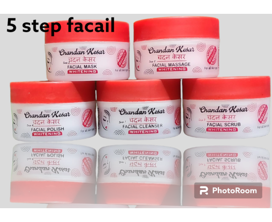 Chandan Kesar Facail Kit 5 Step 100 Gm Jar