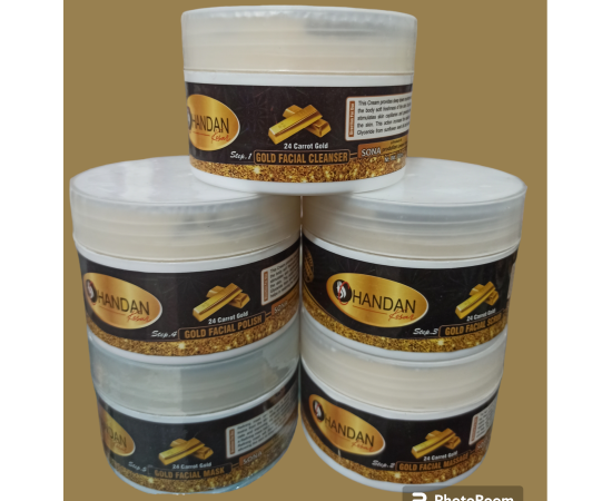 Chandan kesar 24 k gold Facial Kit