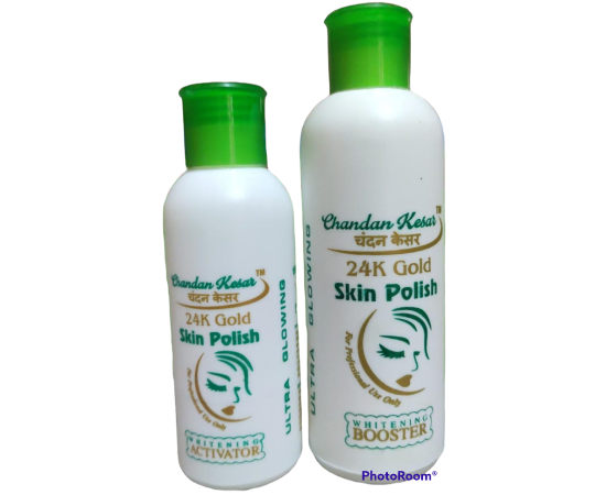 Chandan kesar 24 k gold skin polish set - Pack of 3