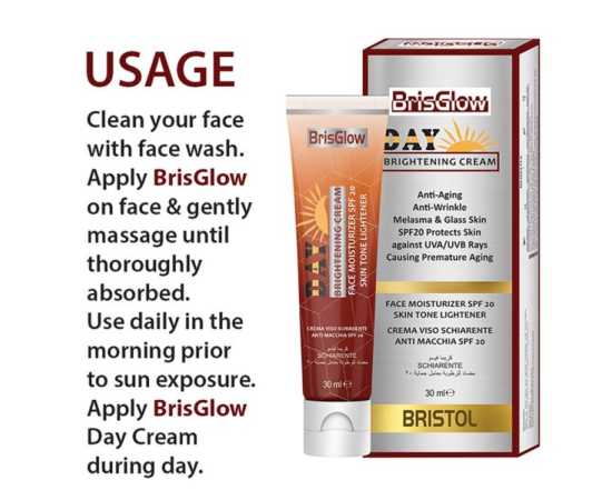 Brisglow Day Face Whitening Cream - 30ml