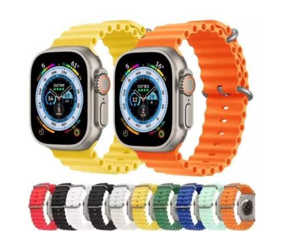 Ocean Rubber Apple Watch Straps - Size 38/40/42/44 & 45mm