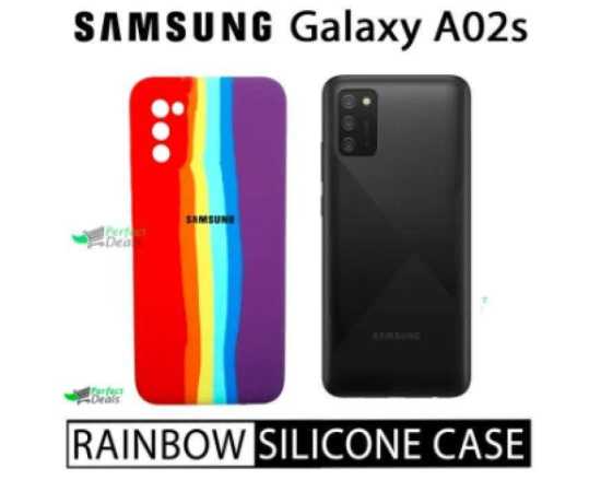 Rainbow Silicon Back Cover Pouch for Samsung Mobile