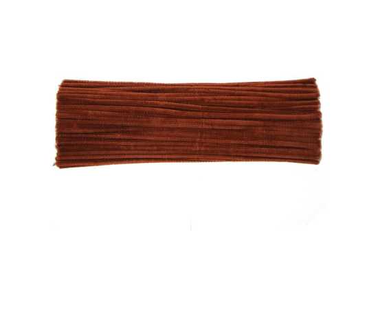 Pack of 50 - Brown Sink Pipe Cleaner velvet Sticks