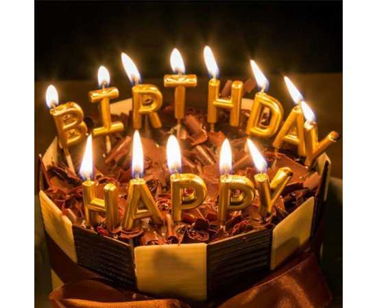 Happy Birthday Letter Candle Children birthday Candle