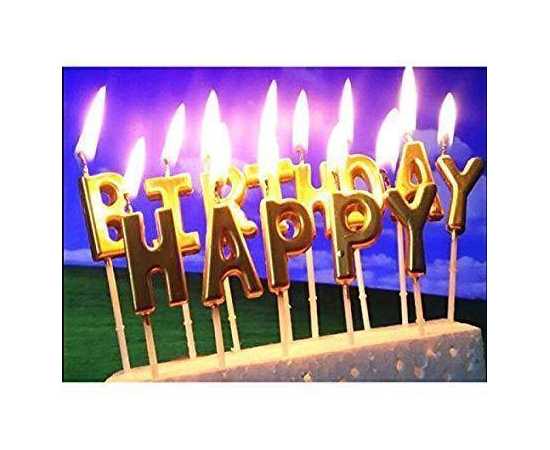 Happy Birthday Letter Candle Children birthday Candle