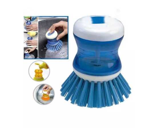 Self Dispensing Cleaning Brush For Cleaning Utensils