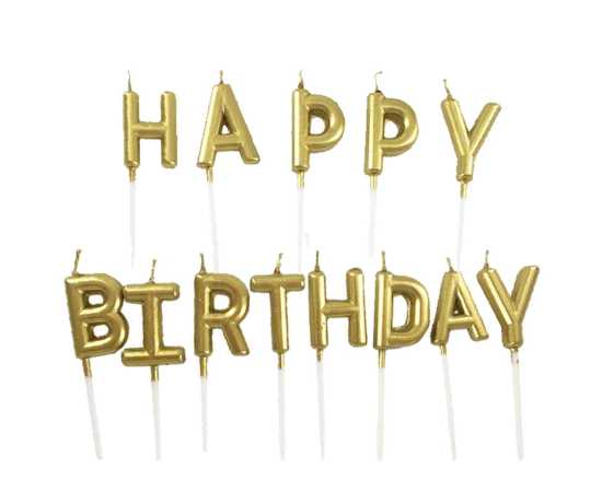 Happy Birthday Letter Candle Children birthday Candle