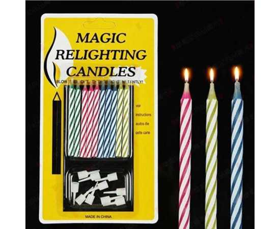 Magic Relighting Candles for Birthday - PAck of 10