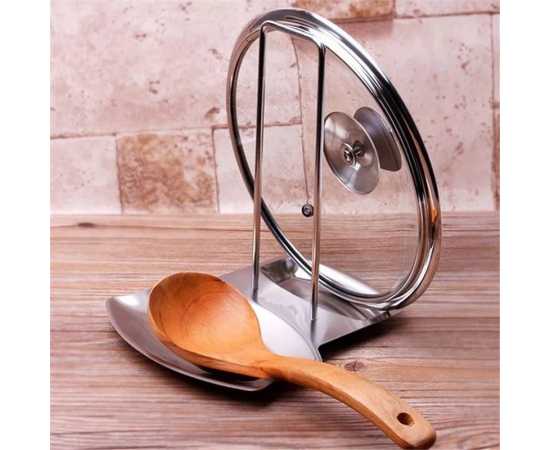 Stainless Steel Spoon Rest Spatula Holder Rack