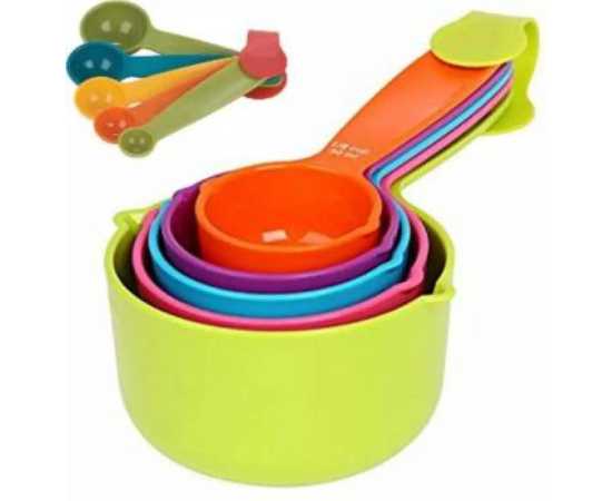 10 Pcs Measuring Spoons Set - Multicolor