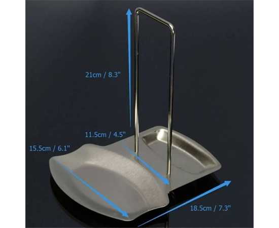 Stainless Steel Spoon Rest Spatula Holder Rack