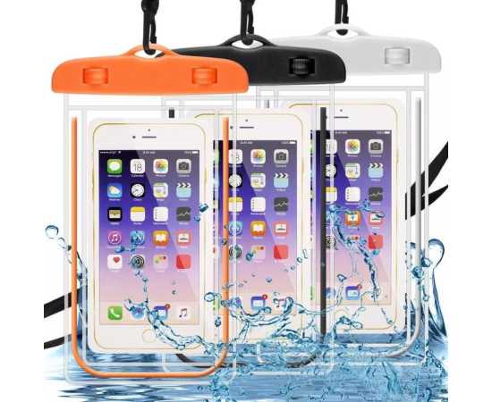 Pack Of 2 - Waterproof Transparent Mobile Phone Pouch