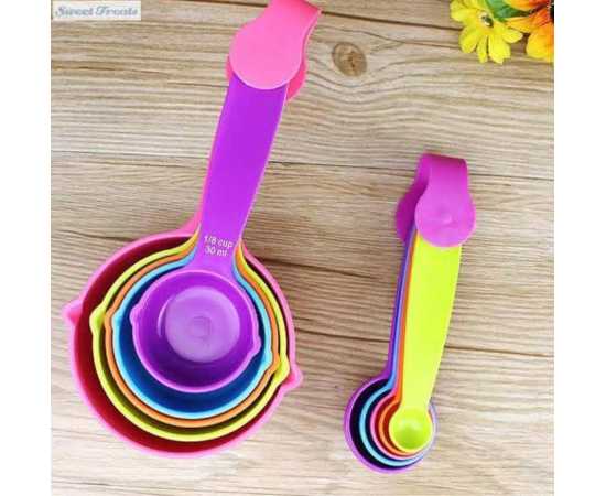 10 Pcs Measuring Spoons Set - Multicolor