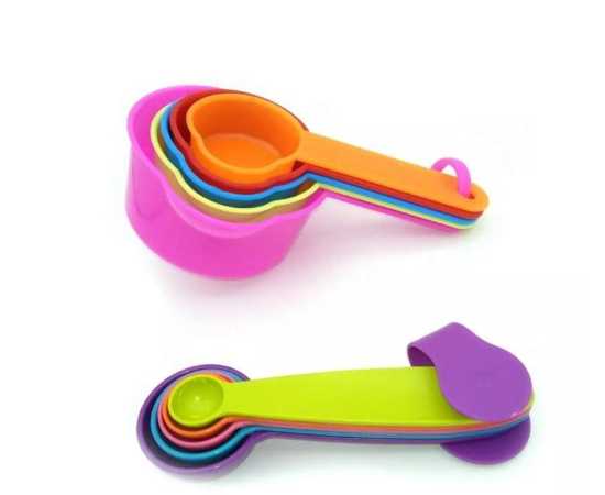 10 Pcs Measuring Spoons Set - Multicolor