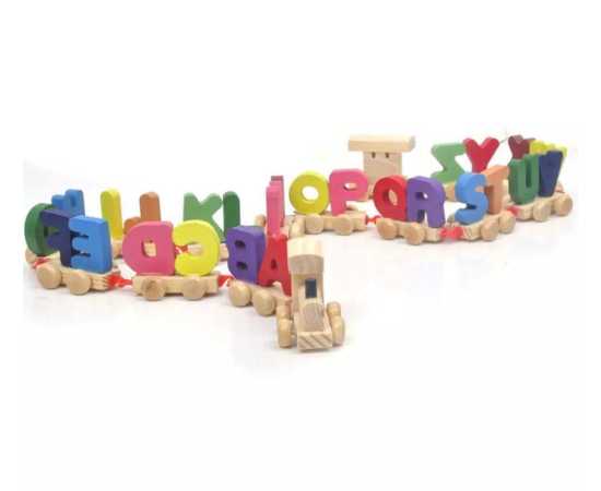 ABC Kids Wooden Alphabet Train Educational Set